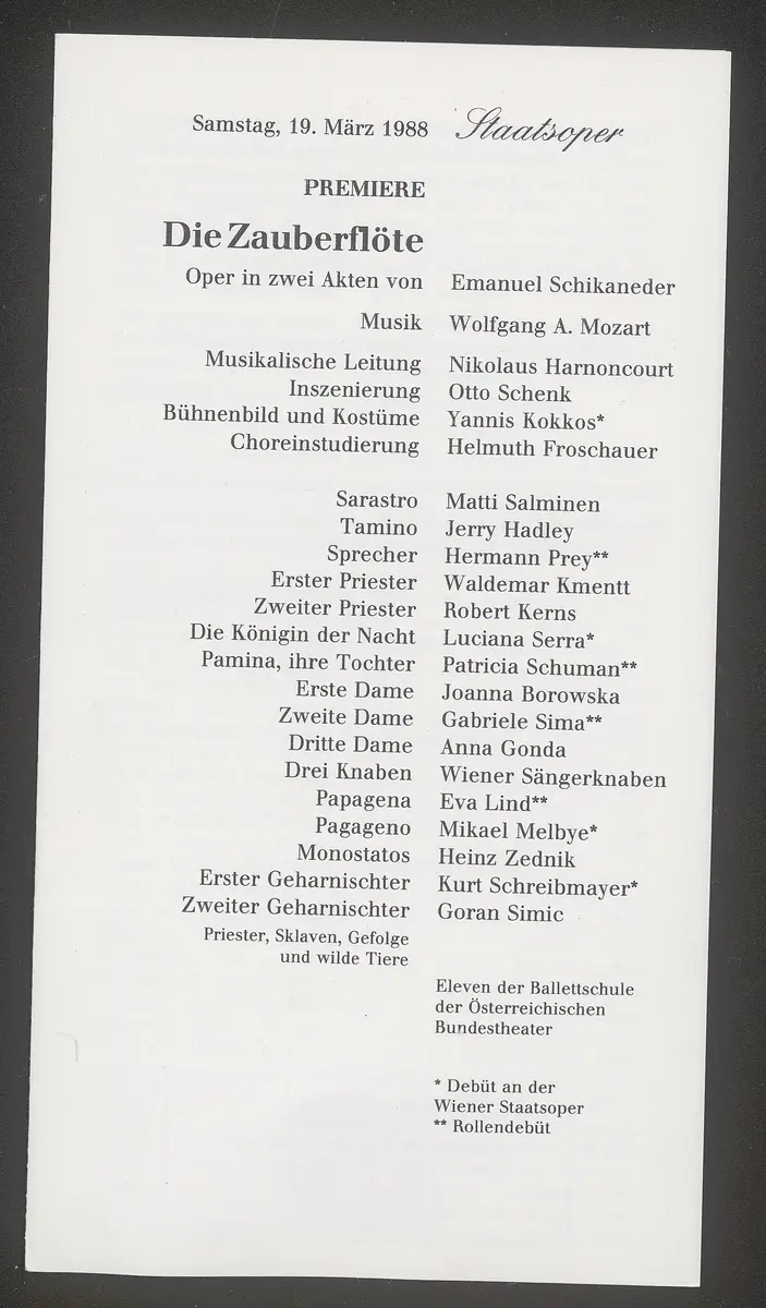 Die Zauberflöte