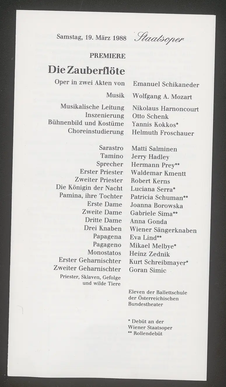 Die Zauberflöte