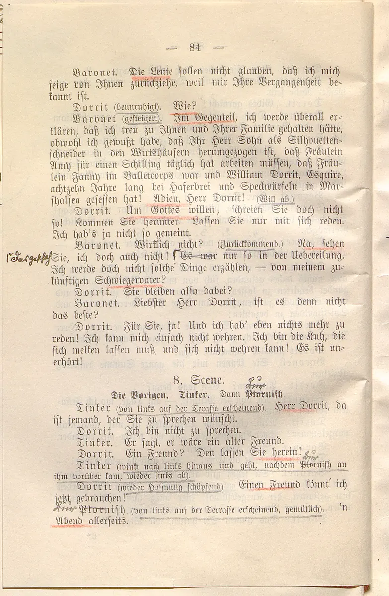 Klein Dorrit. Lustspiel in drei Akten