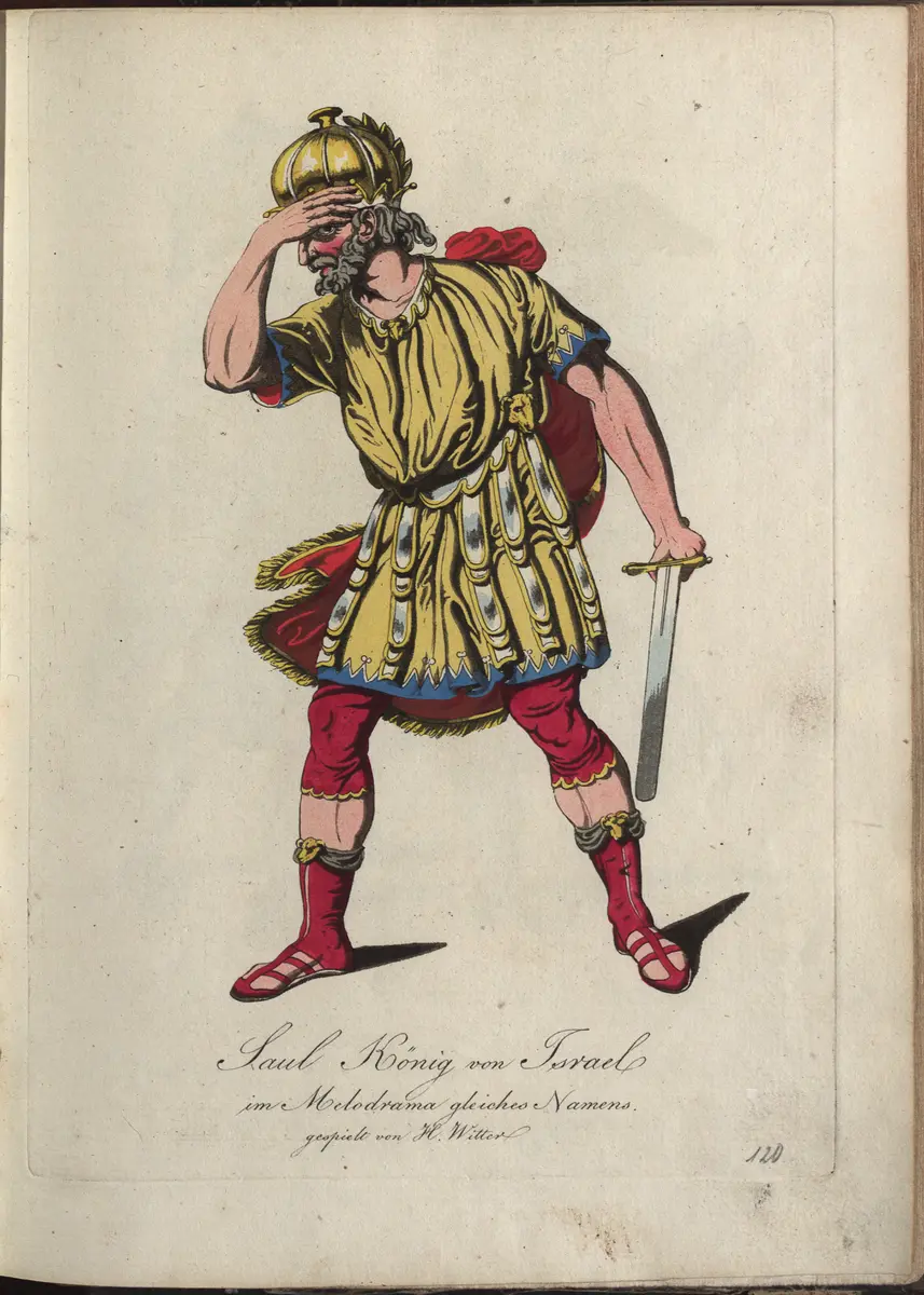 Saul, König von Israel, Titel der Serie: Auswahl schöner Costumes für Theater- und Ball-Anzüge