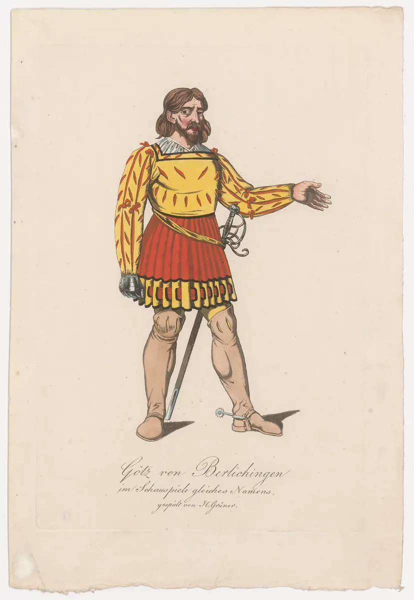 Karl Franz Grüner, Verweis auf Stücktitel: Götz von Berlichingen