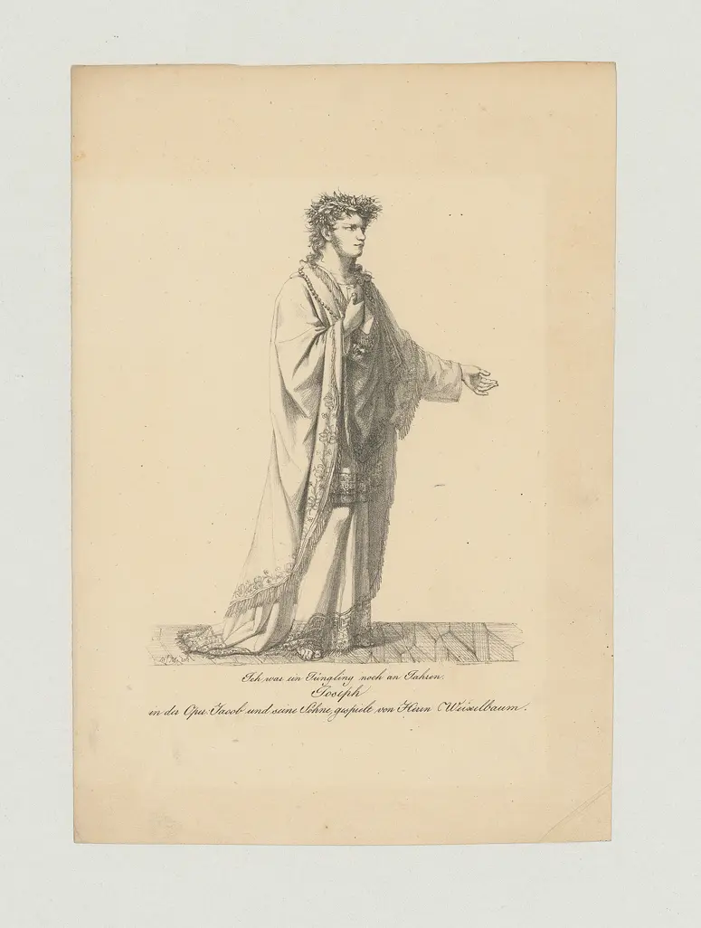 Georg Weixelbaum, Name der Zeitschrift: Münchner Theater-Journal, Verweis auf Stücktitel: Jakob und seine Söhne in Egypten