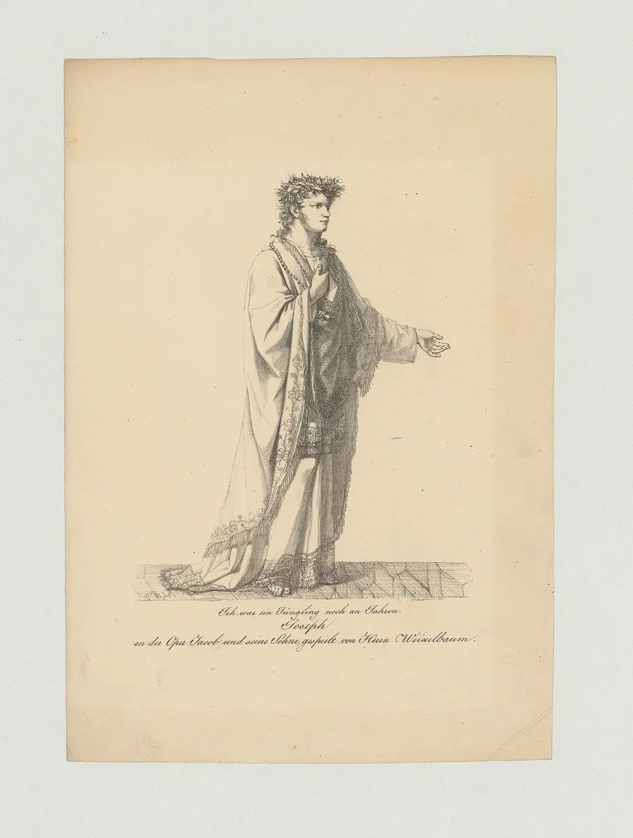 Georg Weixelbaum, Name der Zeitschrift: Münchner Theater-Journal, Verweis auf Stücktitel: Jakob und seine Söhne in Egypten