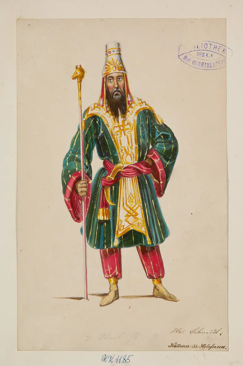 Judith, Titel der Serie: Figurinen des k.k. Hof-Burgtheaters