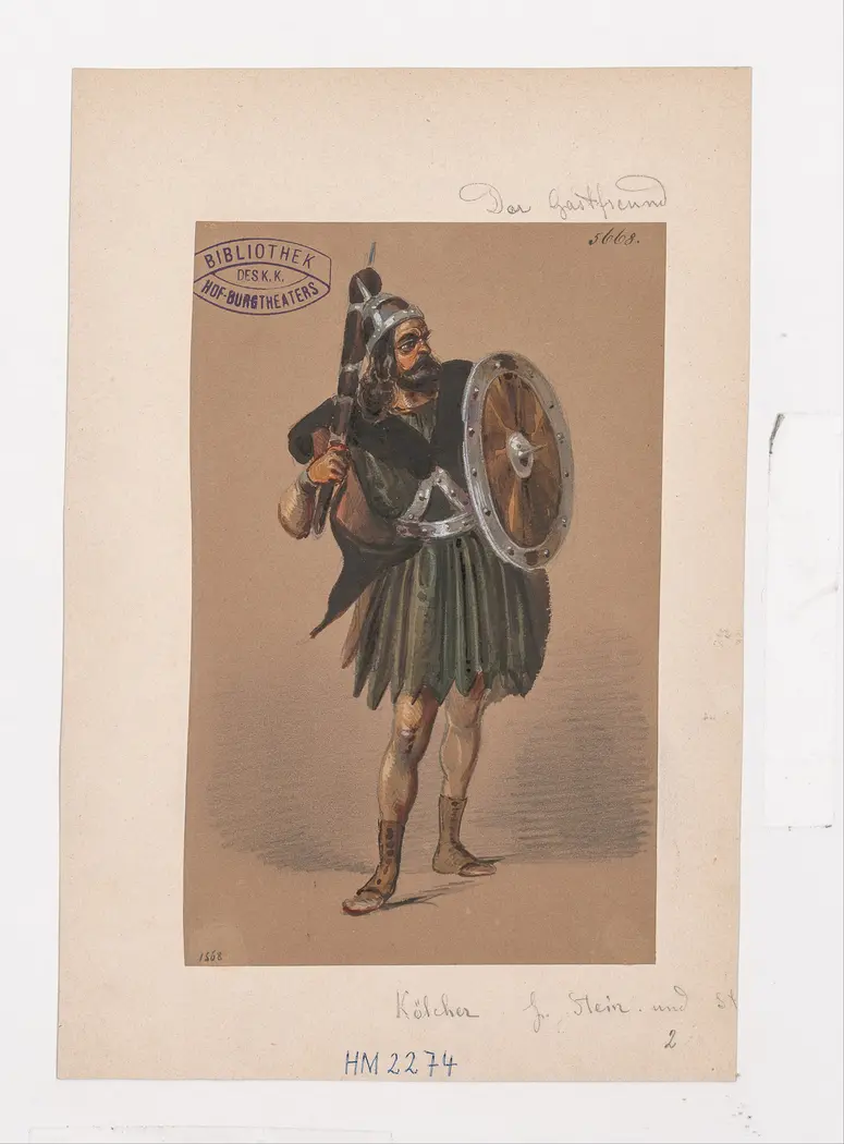 Das goldene Vlies, Titel der Serie: Figurinen des k.k. Hof-Burgtheaters