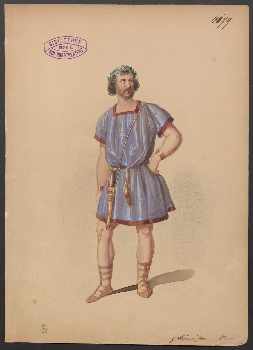 Die Sabinerinnen, Titel der Serie: Figurinen des k.k. Hof-Burgtheaters