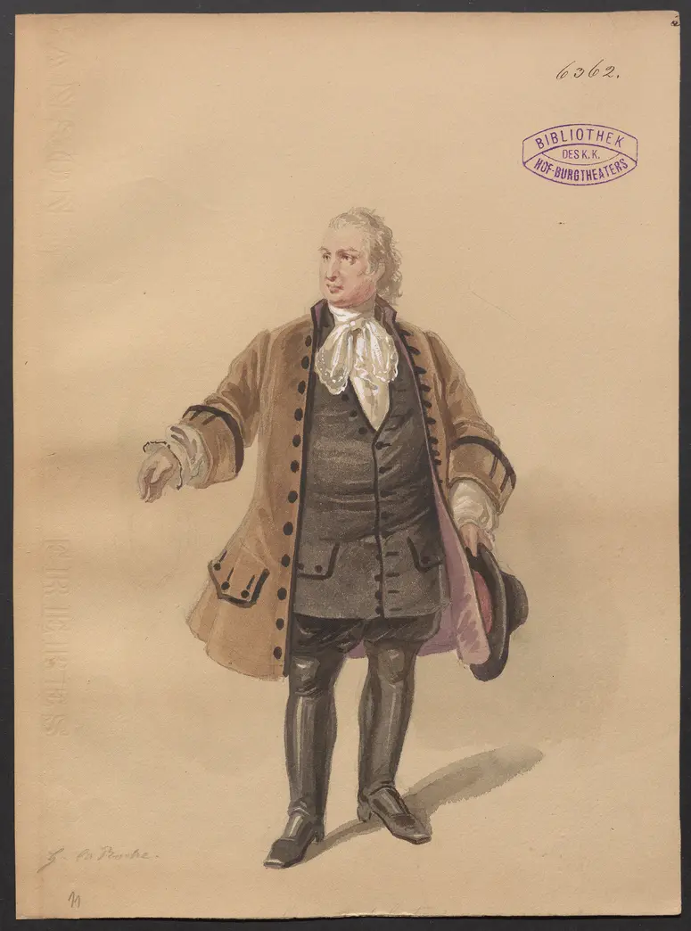 Crescentia, Titel der Serie: Figurinen des k.k. Hof-Burgtheaters