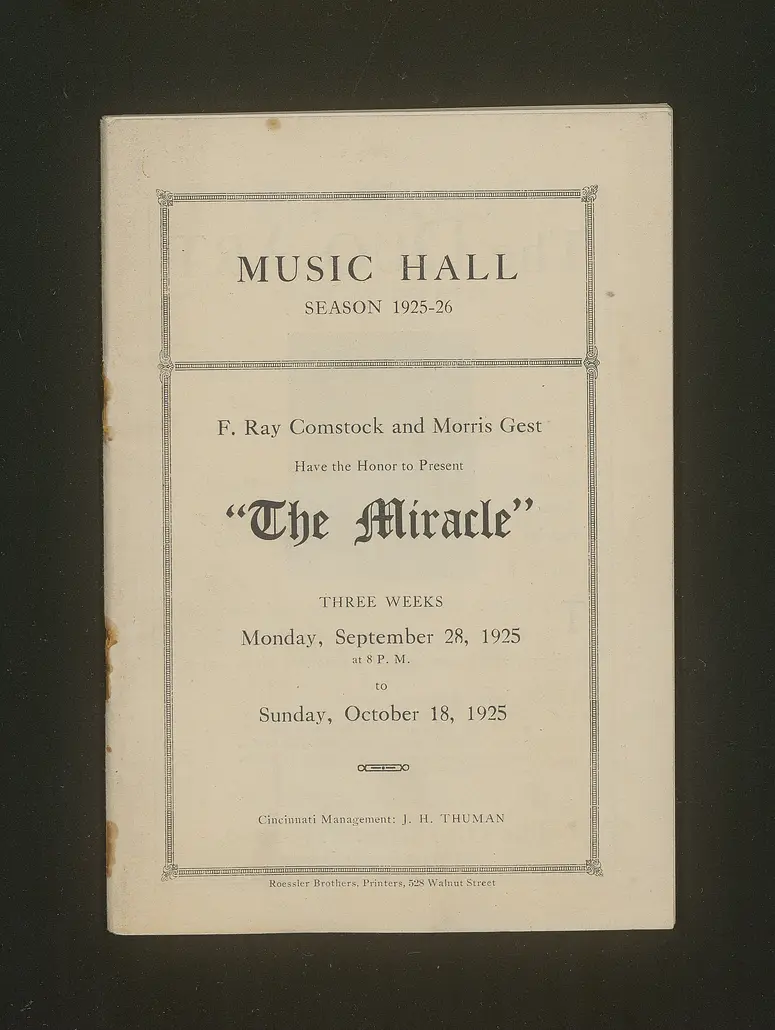 Das Mirakel (The Miracle)