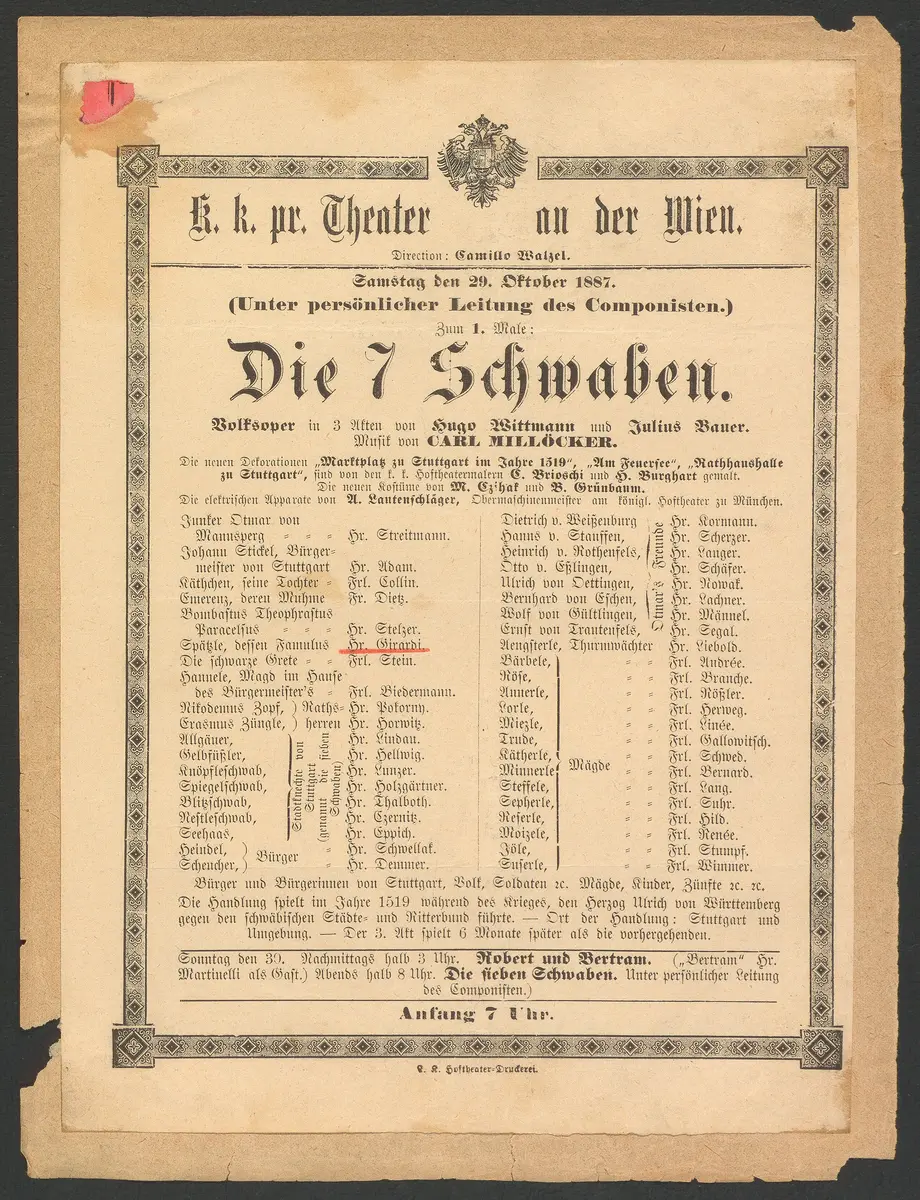 Die 7 Schwaben, Alternativtitel: Die sieben Schwaben