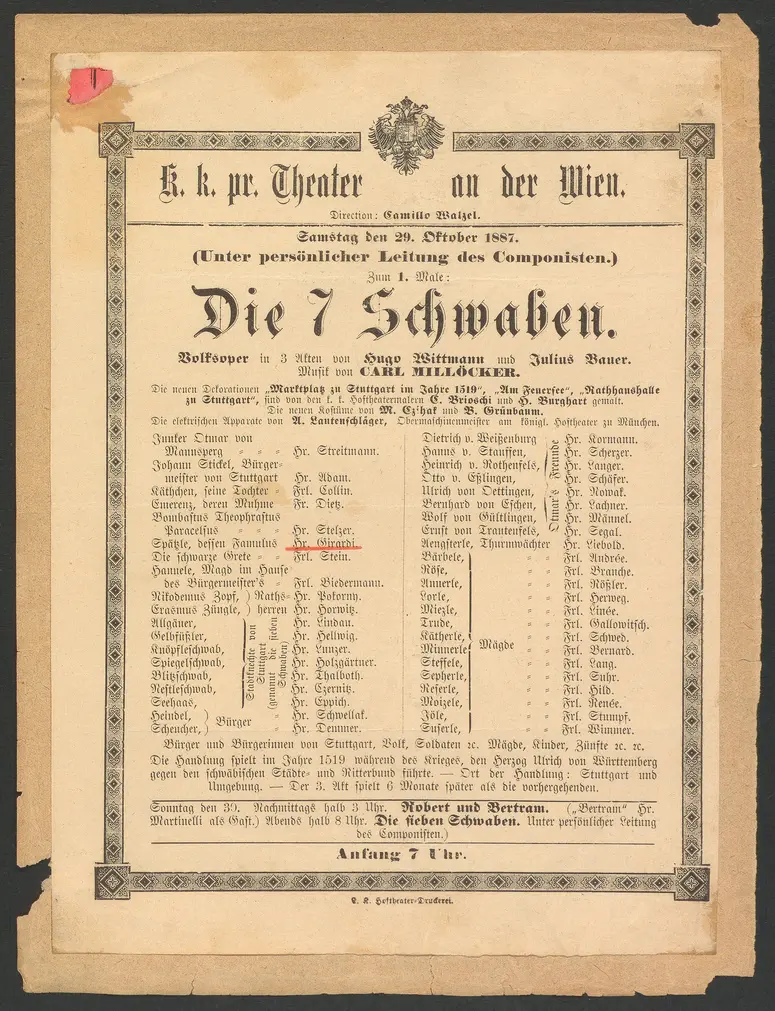 Die 7 Schwaben, Alternativtitel: Die sieben Schwaben