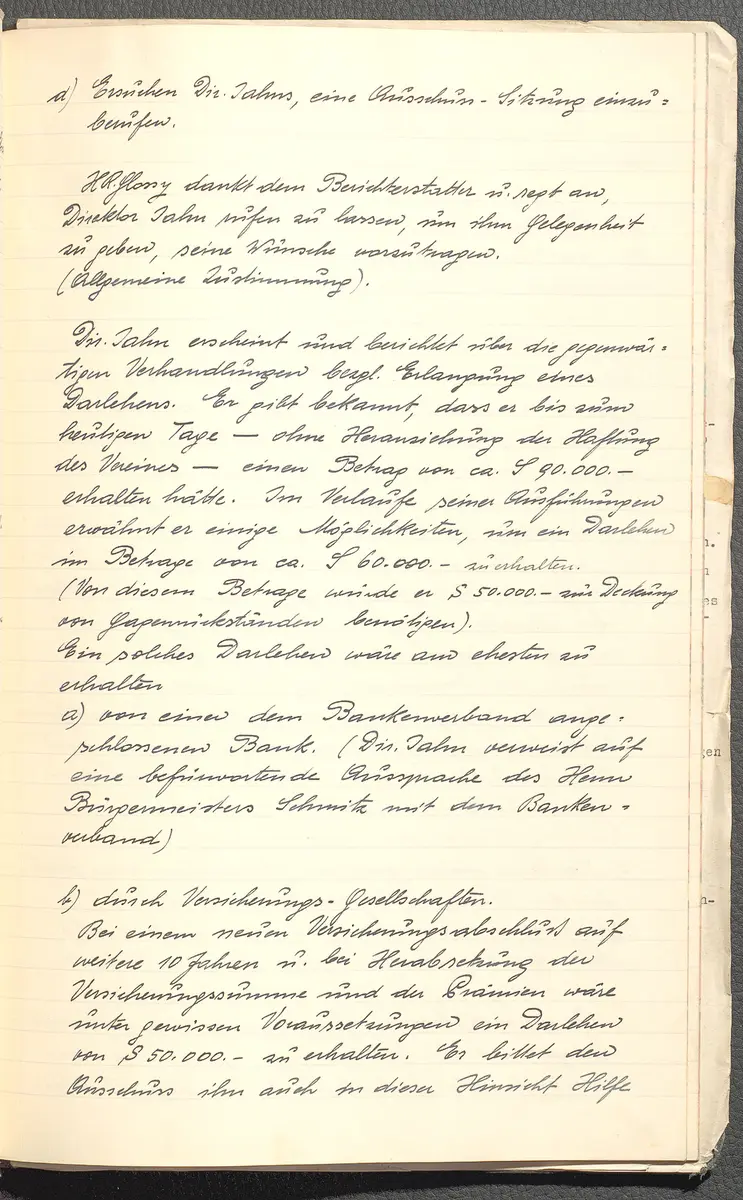 Protokolle der Ausschusssitzungen des Vereines des Deutschen Volkstheaters in Wien