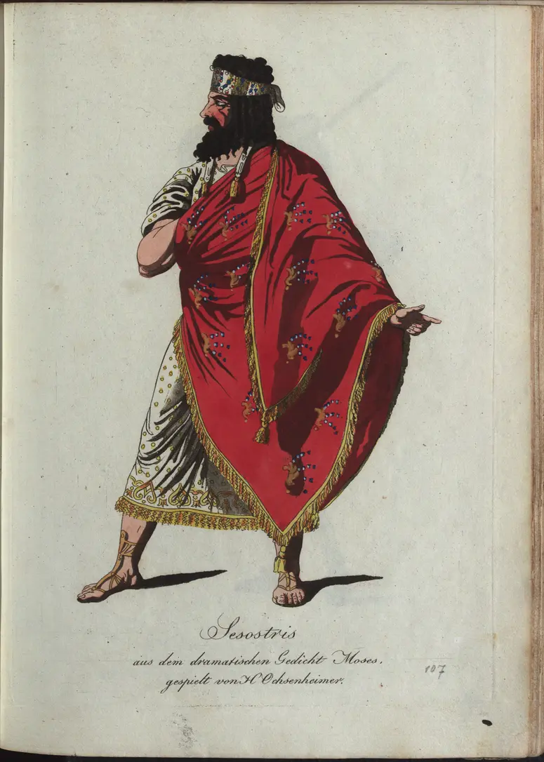 Moses, Titel der Serie: Auswahl schöner Costumes für Theater- und Ball-Anzüge