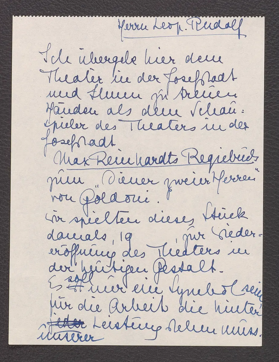 Briefentwurf