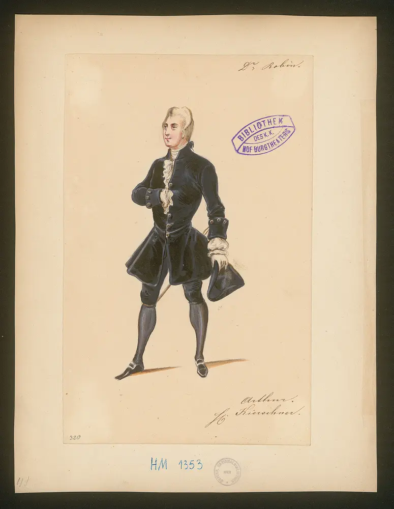 Doktor Robin, Originaltitel: Le Docteur Robin, Titel der Serie: Figurinen des k.k. Hof-Burgtheaters