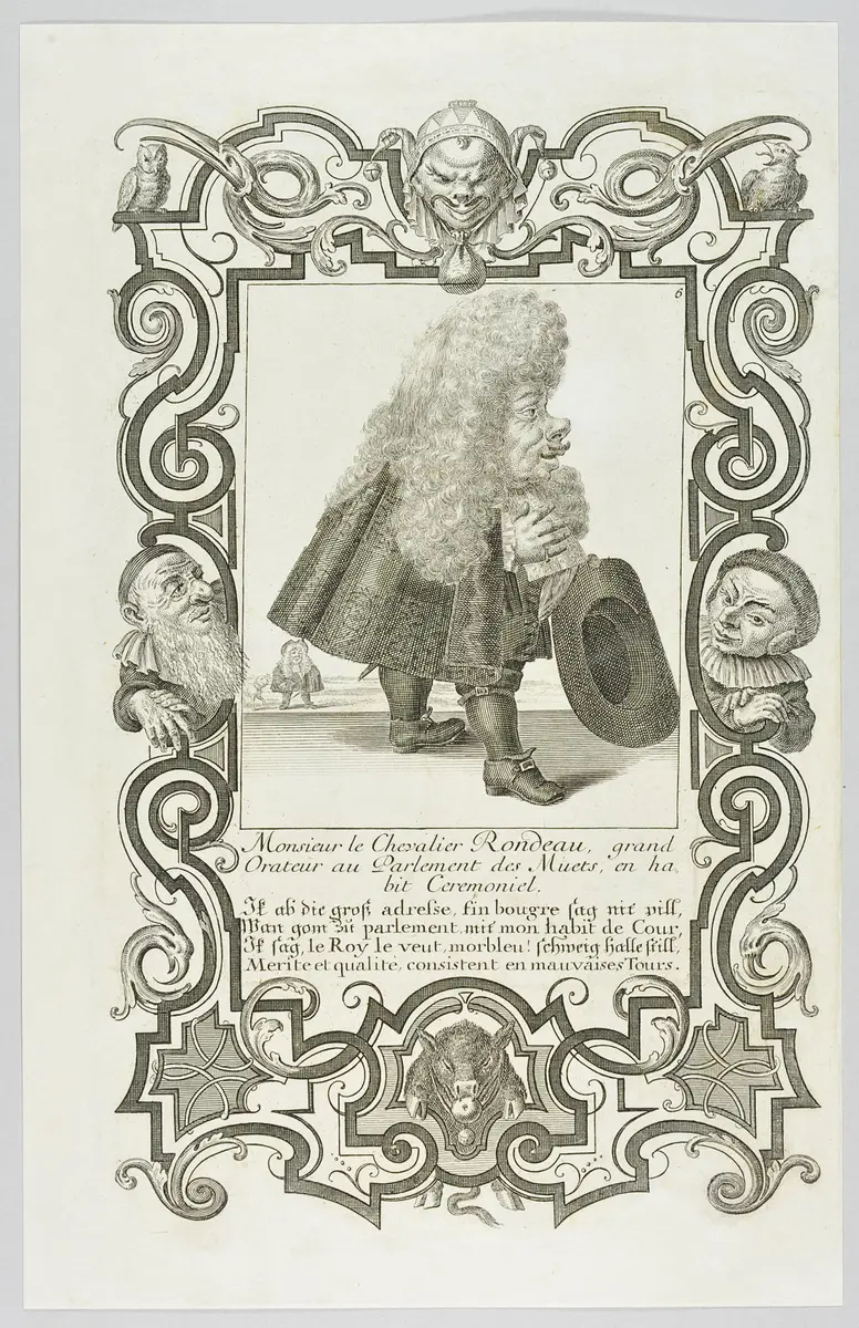 Il Callotto resuscitato oder Neü eingerichtes Zwerchen Cabinett, Monsieur le Chevalier Rondeau