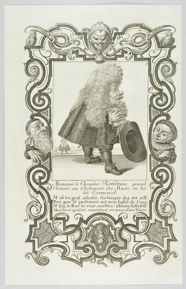 Il Callotto resuscitato oder Neü eingerichtes Zwerchen Cabinett, Monsieur le Chevalier Rondeau