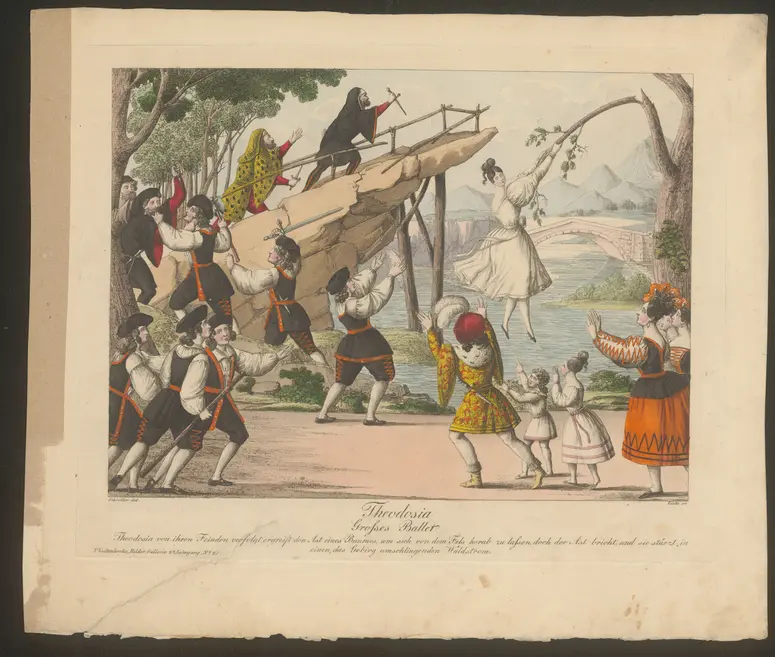 Theodosia, Titel der Serie: Theatralische Bilder-Gallerie, Name der Zeitschrift: Wiener Theaterzeitung