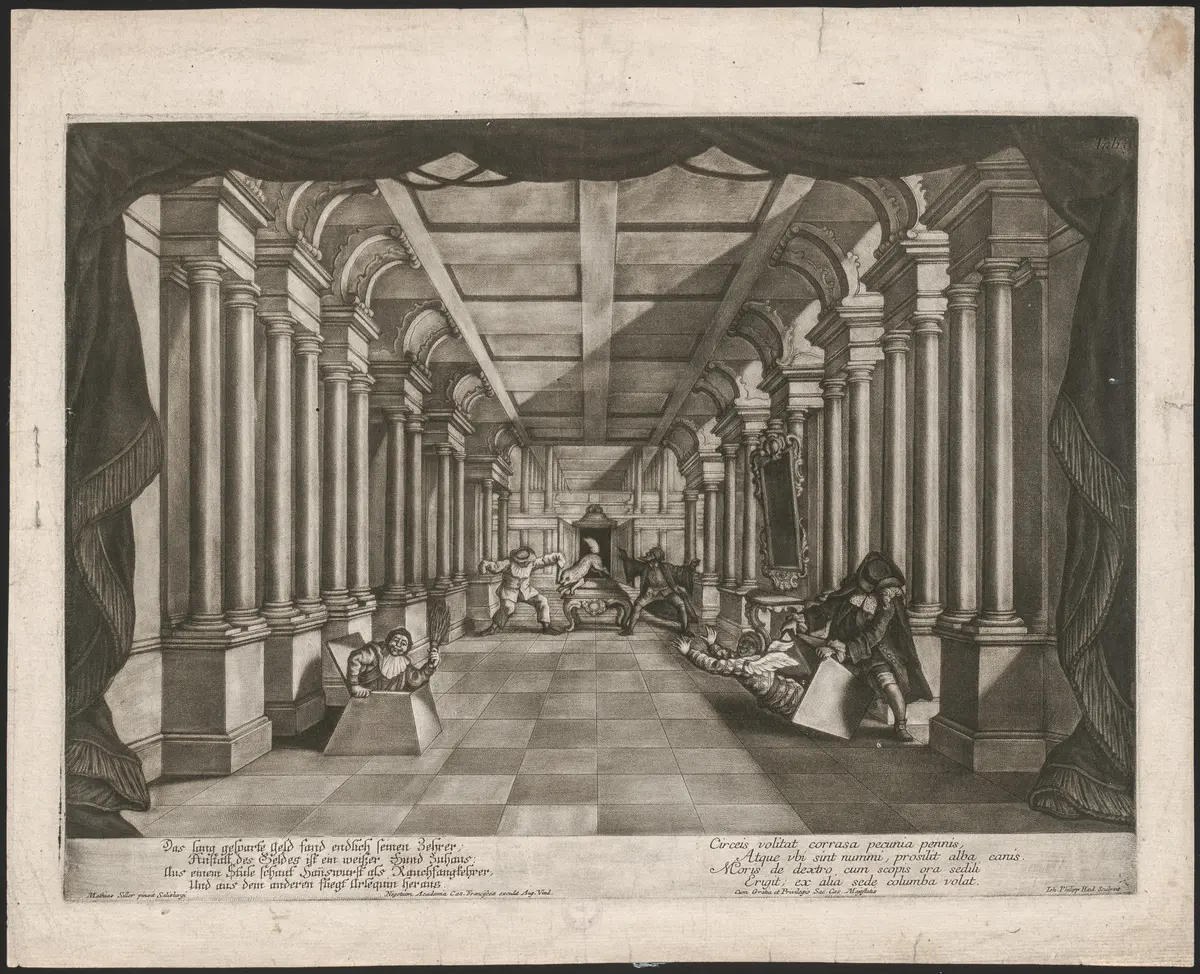 Der Schwätzer und der Leichtgläubige, Suchtitel: Commedia dell'arte