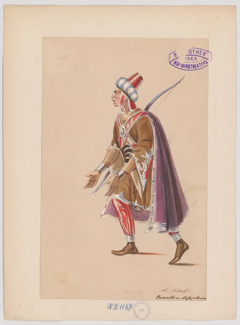 Judith, Titel der Serie: Figurinen des k.k. Hof-Burgtheaters