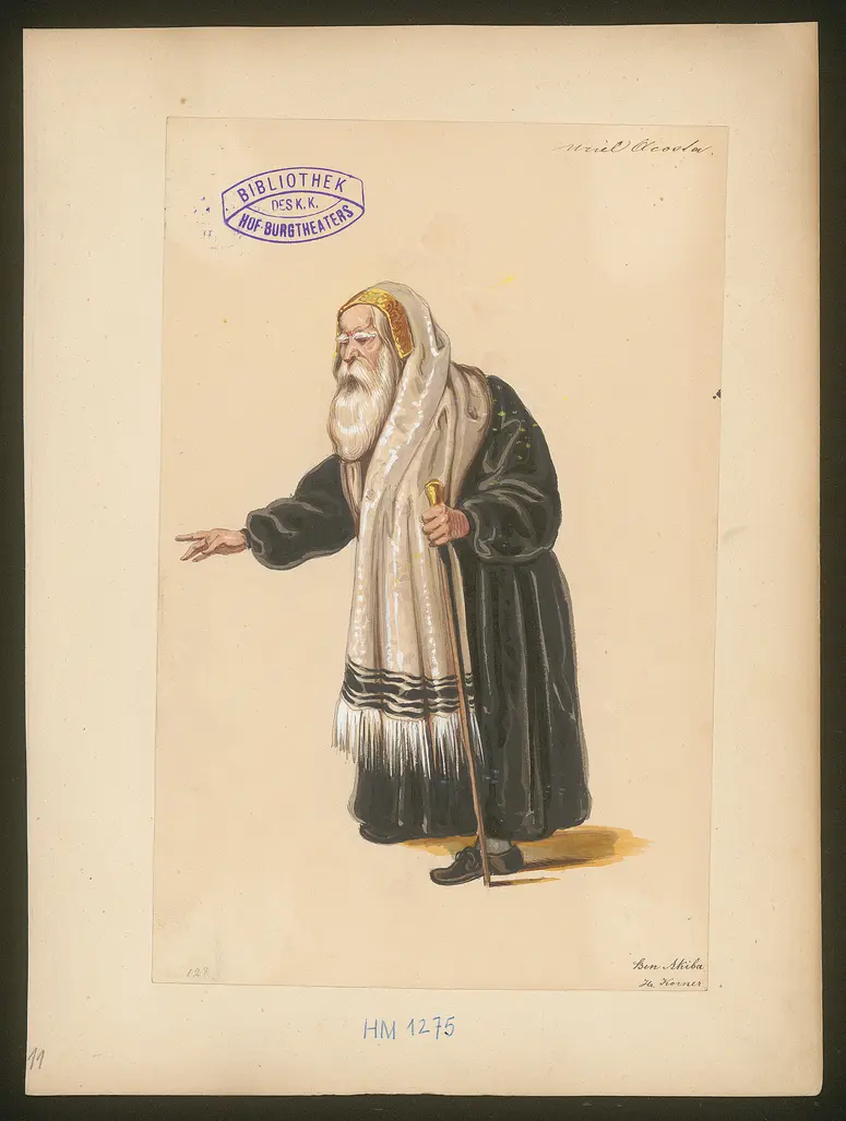 Uriel Acosta, Titel der Serie: Figurinen des k.k. Hof-Burgtheaters