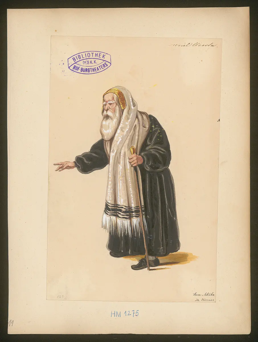 Uriel Acosta, Titel der Serie: Figurinen des k.k. Hof-Burgtheaters