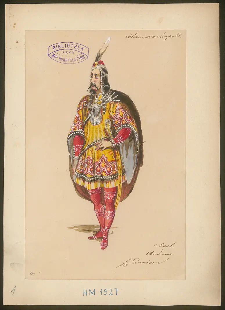 Johanna von Neapel, Titel der Serie: Figurinen des k.k. Hof-Burgtheaters