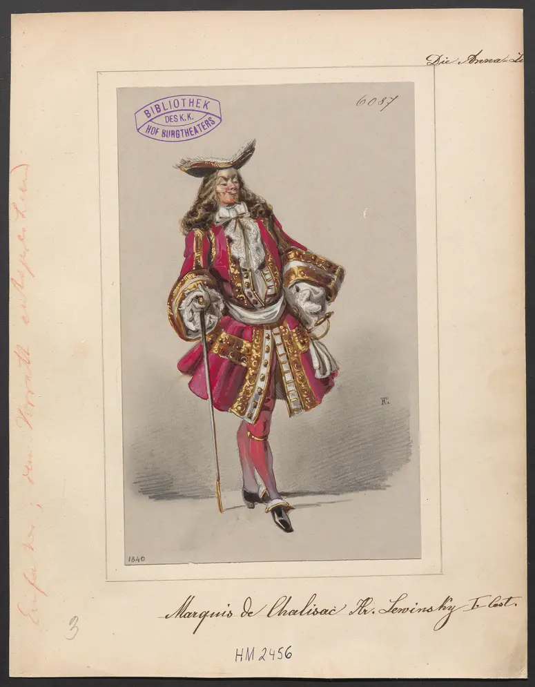 Die Anna-Lise, Titel der Serie: Figurinen des k.k. Hof-Burgtheaters