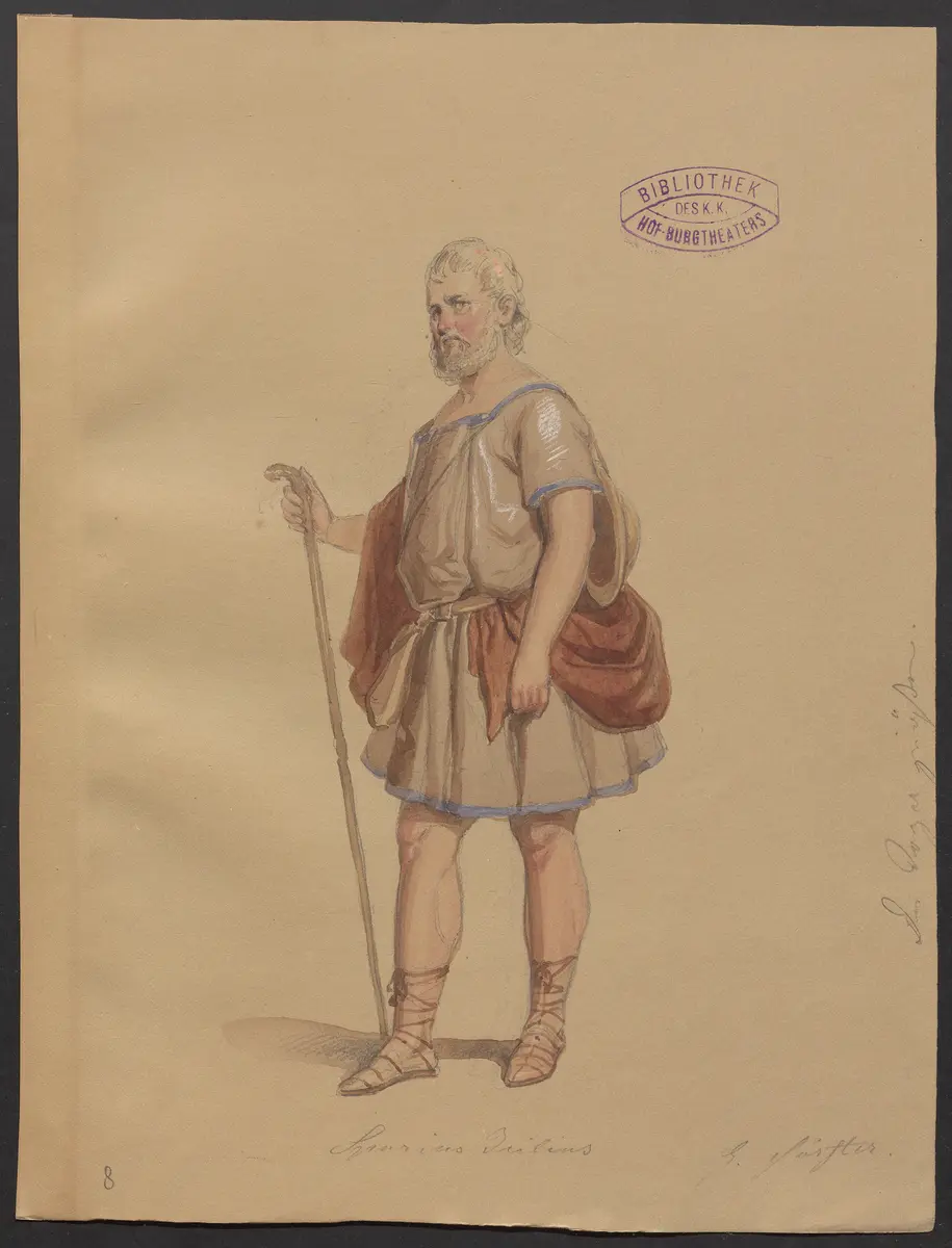 Die Fabier, Titel der Serie: Figurinen des k.k. Hof-Burgtheaters