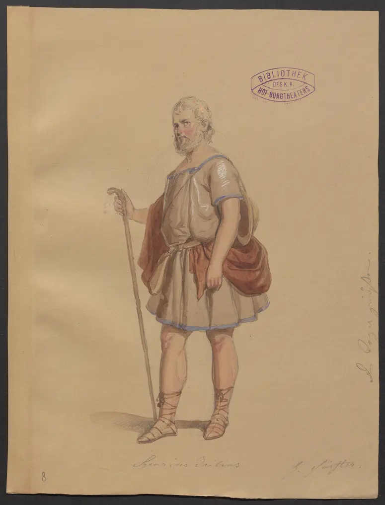 Die Fabier, Titel der Serie: Figurinen des k.k. Hof-Burgtheaters
