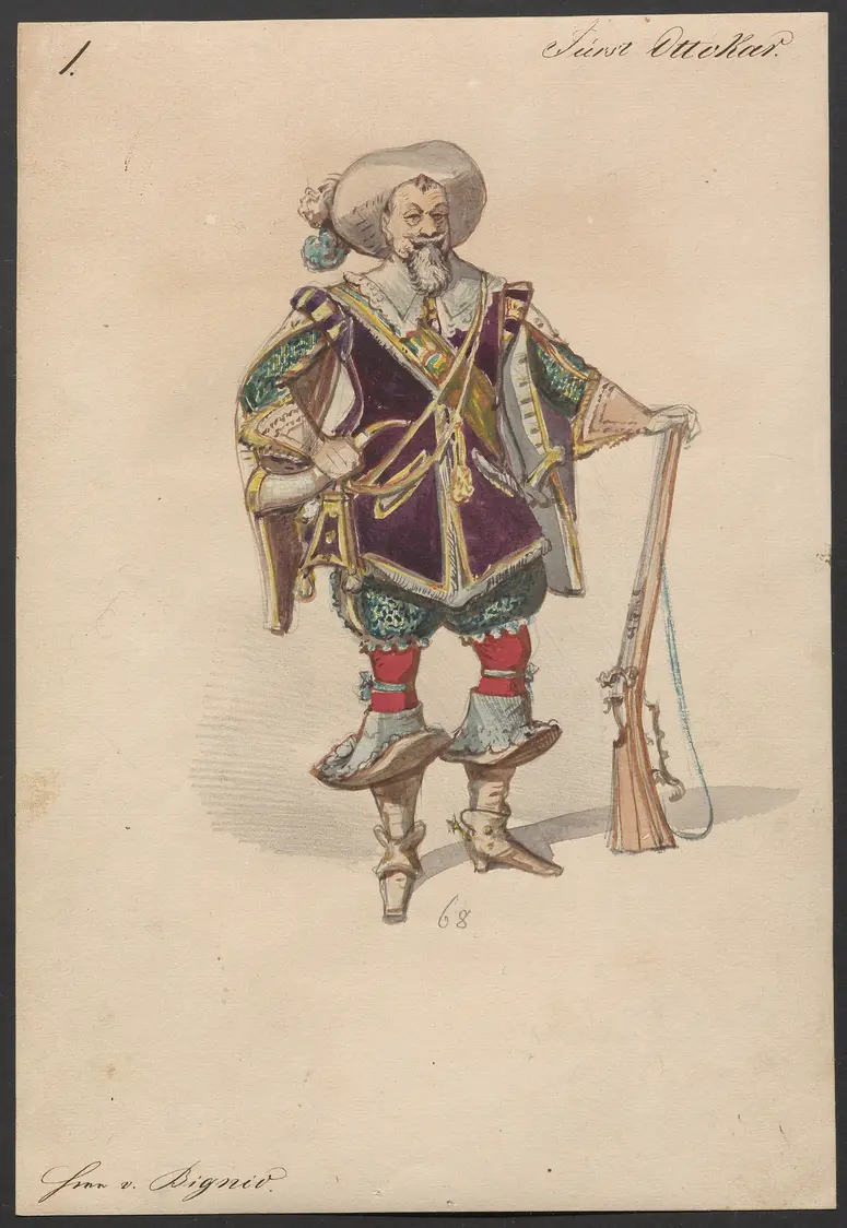 Der Freischütz, Titel der Serie: Figurinen des k.k. Hofoperntheaters