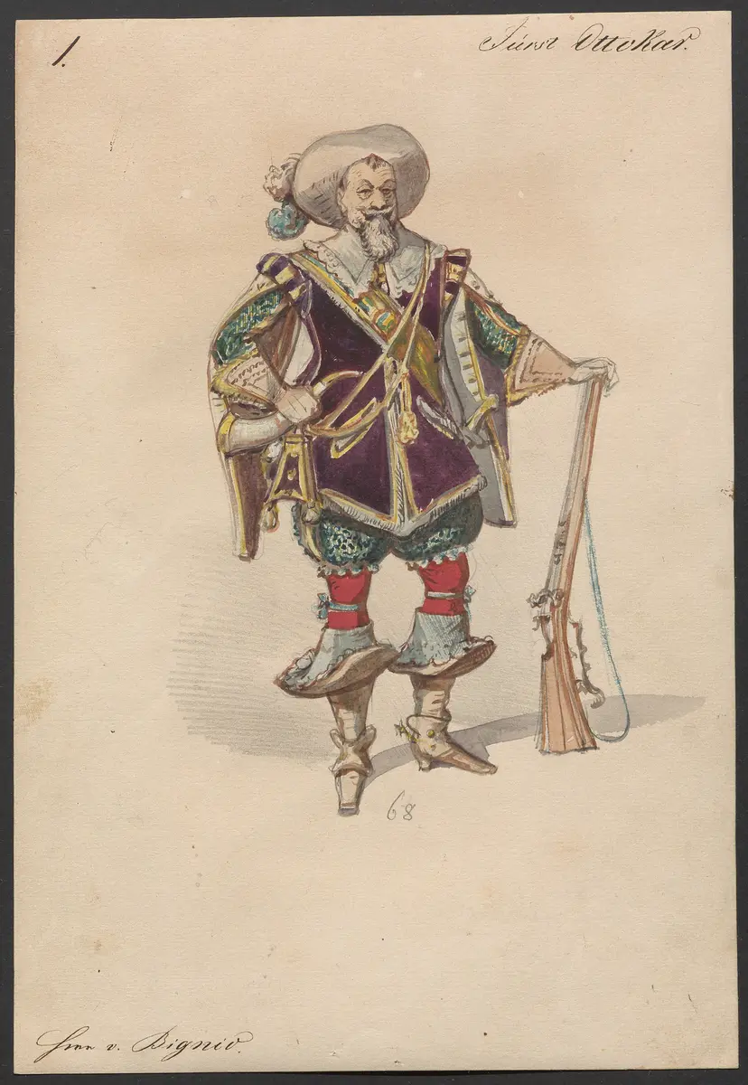 Der Freischütz, Titel der Serie: Figurinen des k.k. Hofoperntheaters