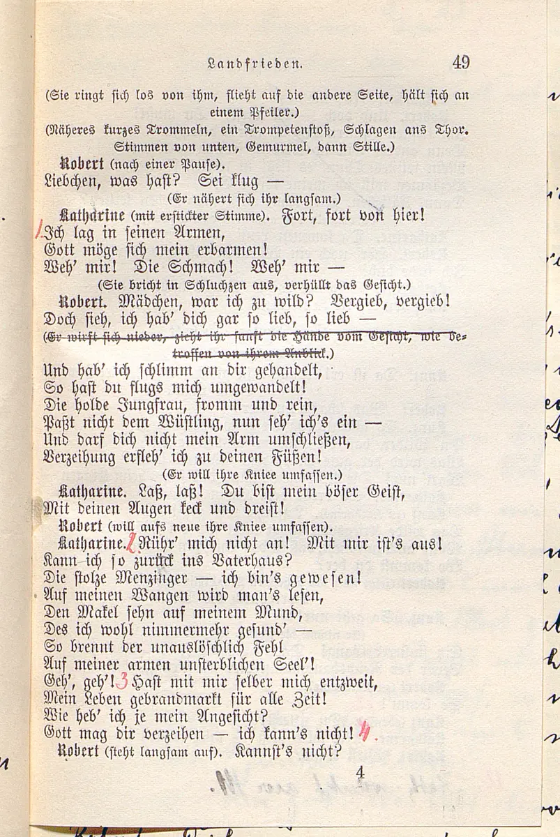 Landfrieden. Deutsche Komödie in drei Aufzügen