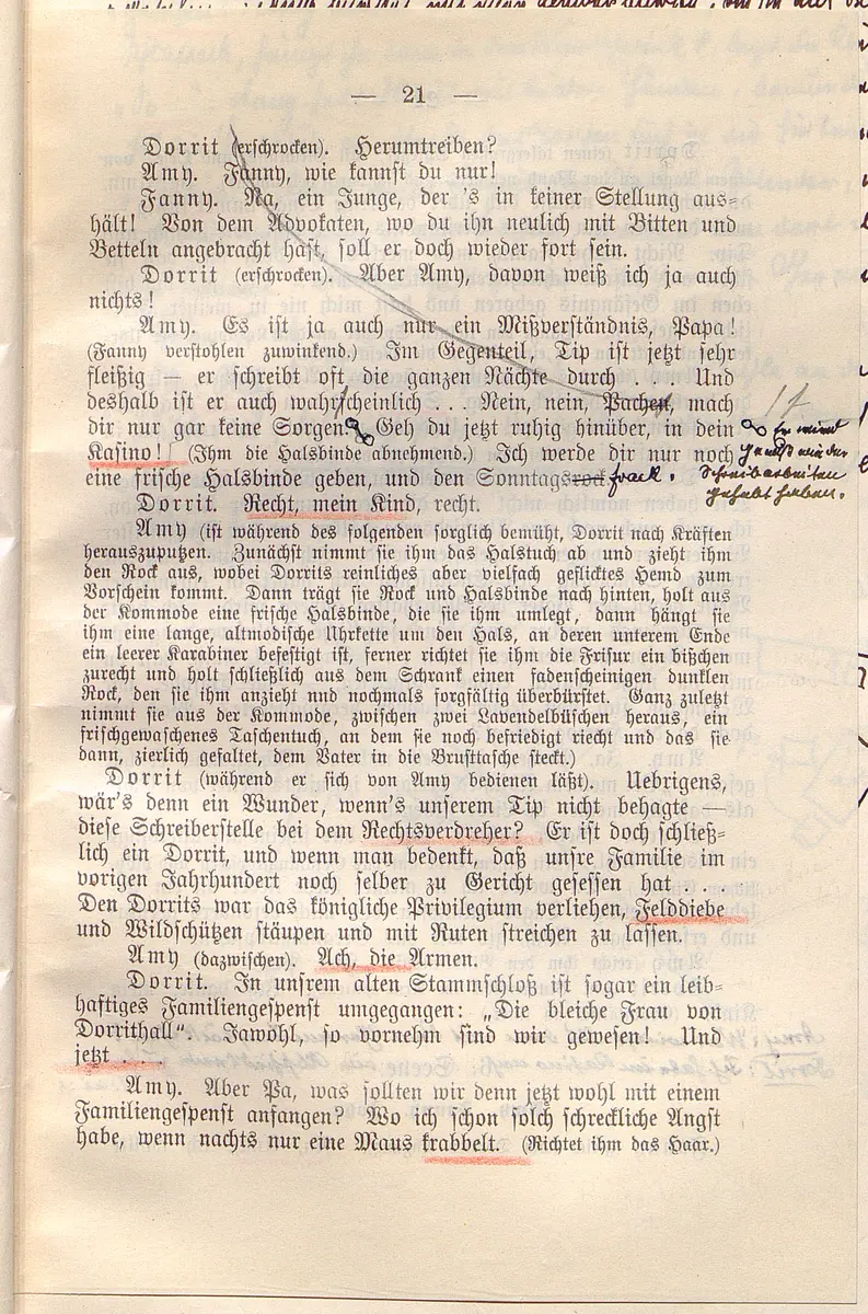 Klein Dorrit. Lustspiel in drei Akten