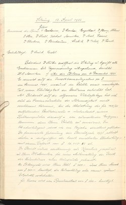 Protokolle der Ausschusssitzungen des Vereines des Deutschen Volkstheaters in Wien