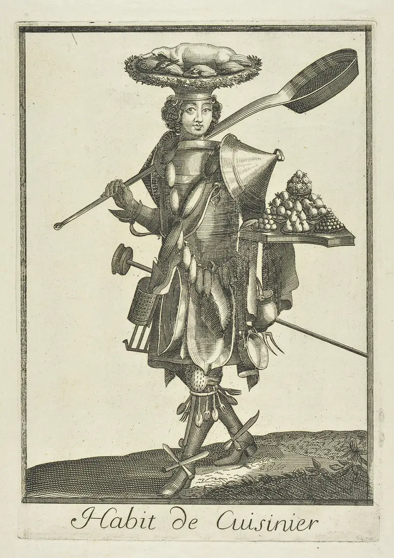 Habit de Cuisinier, Titel der Serie: Les costumes grotesques et les métiers