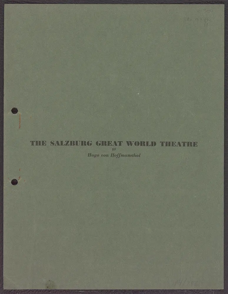 Das Salzburger Große Welttheater (The Salzburg Great World Theatre)