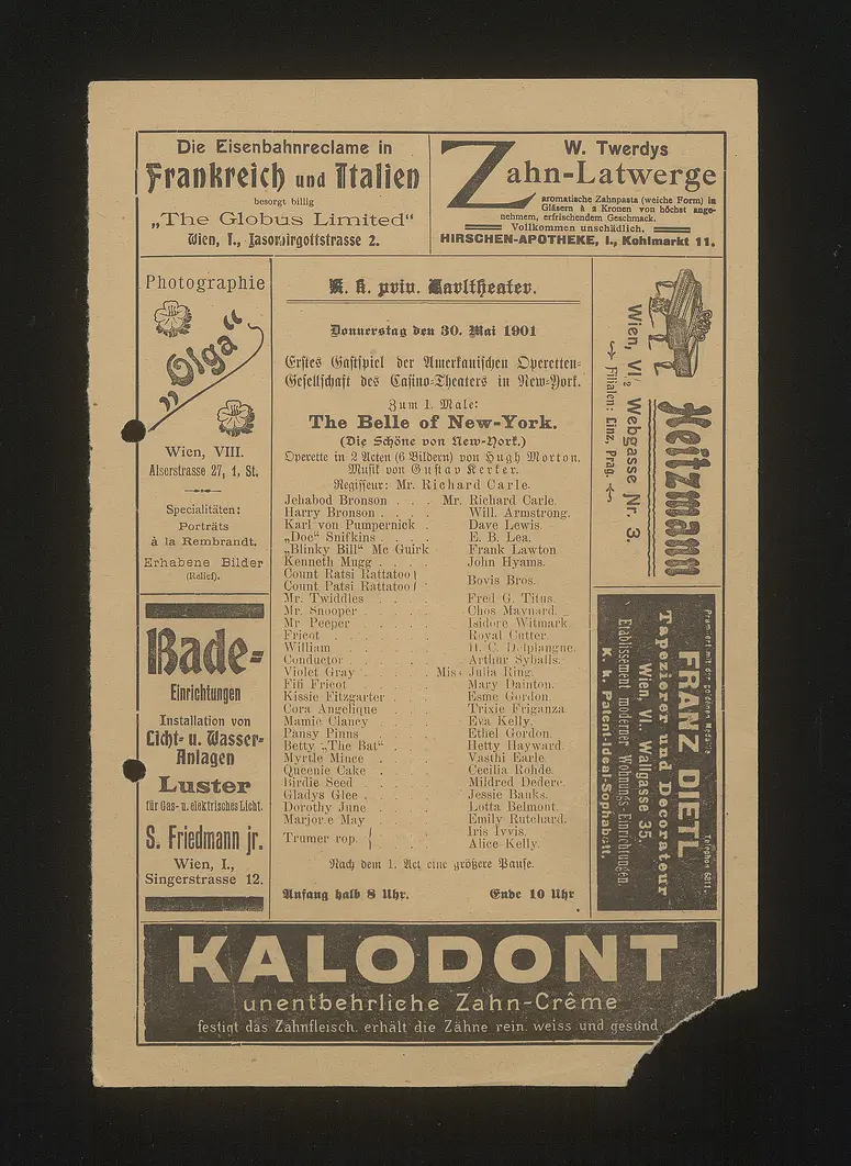 The Belle of New York (Die Schöne von New York)
