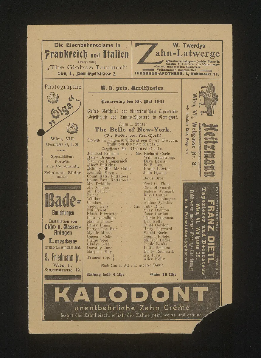 The Belle of New York (Die Schöne von New York)