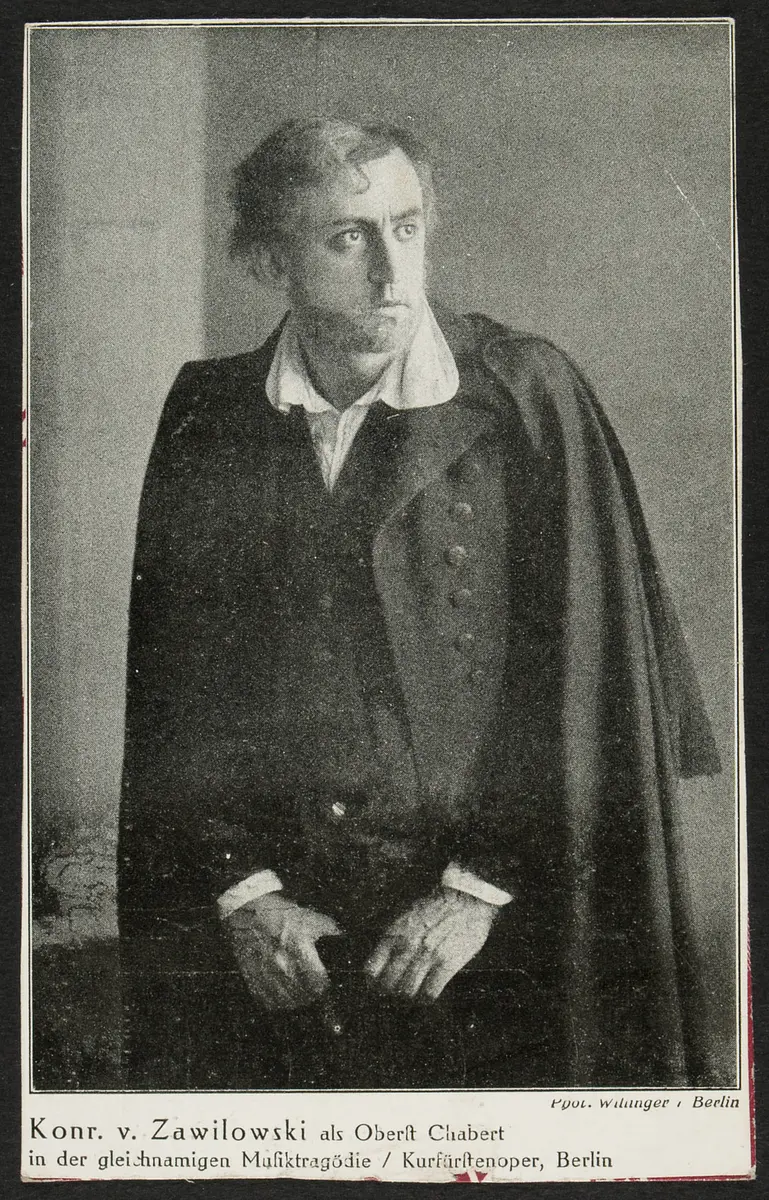 Konrad von Zawilowski, Verweis auf Stücktitel: Oberst Chabert