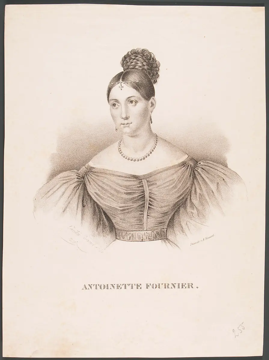 Antonie Fournier, Titel in Vorlageform: Antoinette Fournier