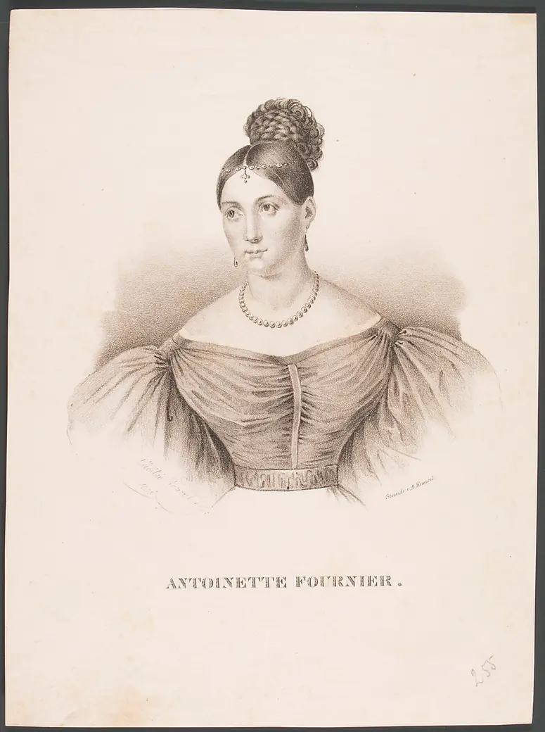 Antonie Fournier, Titel in Vorlageform: Antoinette Fournier