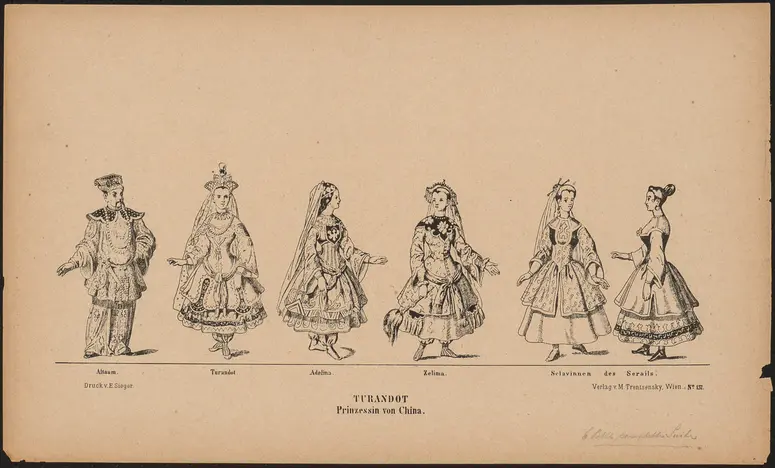 Turandot - Prinzessin von China, Titel der Serie: Trentsensky-Bogen, Titel der Serie: Großes Theater