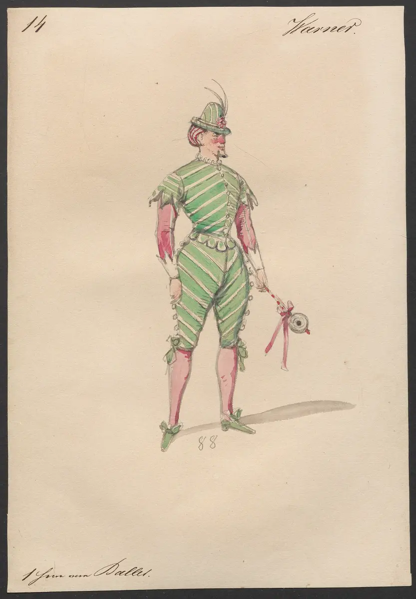 Der Freischütz, Titel der Serie: Figurinen des k.k. Hofoperntheaters