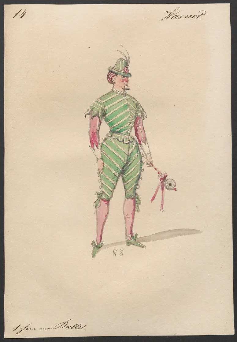 Der Freischütz, Titel der Serie: Figurinen des k.k. Hofoperntheaters