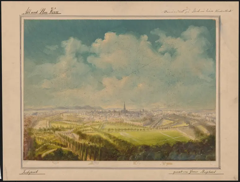 An der Donau, Verweis auf Stücktitel: Der Stock im Eisen, Weiterer Titel: Rund um Wien