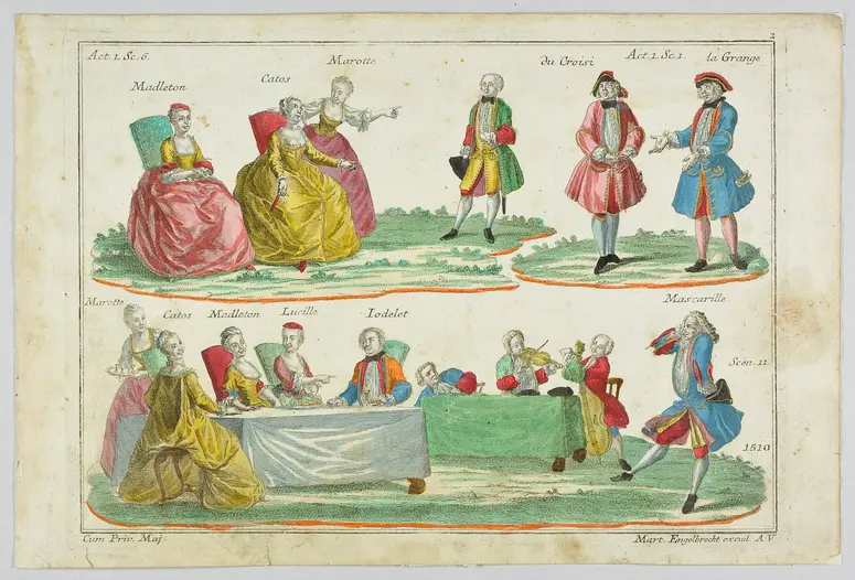 Les précieuses ridicules, Titel in Vorlageform: Les Ridicules / Die lächerlichen Einbilderinnen