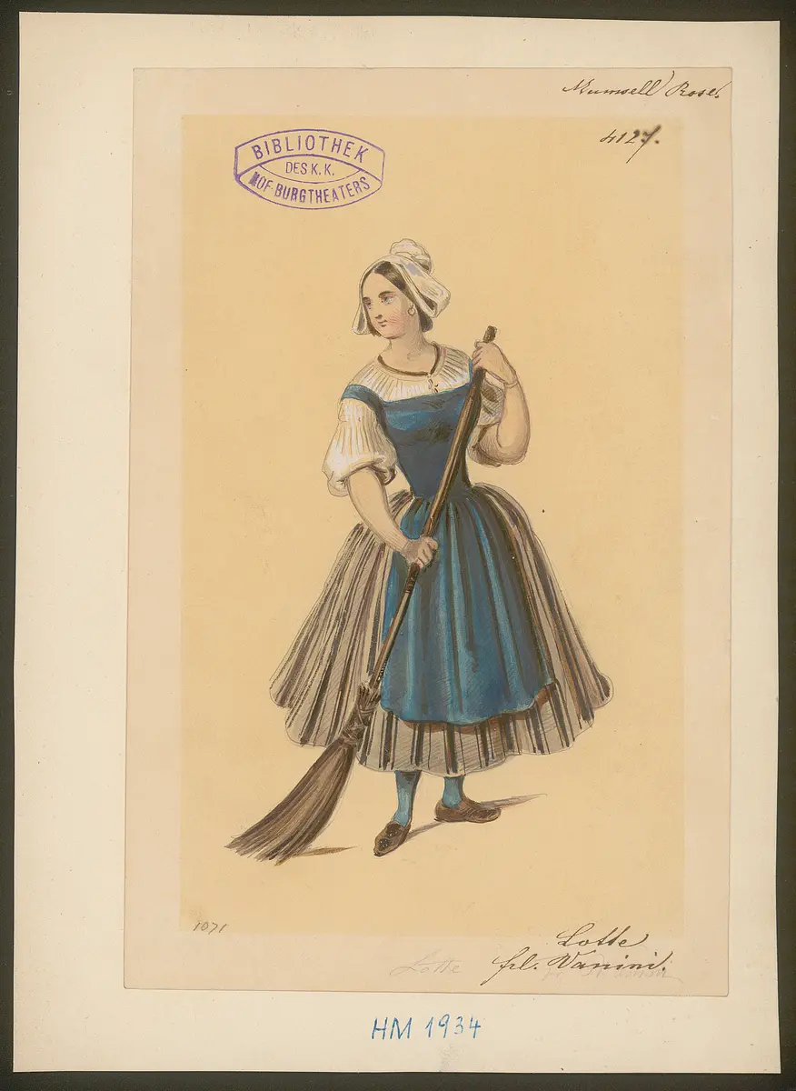 Mamsell Rose, Originaltitel: Mam'sell' Rose, Titel der Serie: Figurinen des k.k. Hof-Burgtheaters