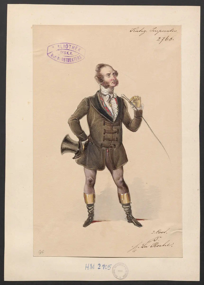 Der kategorische Imperativ, Titel der Serie: Figurinen des k.k. Hof-Burgtheaters