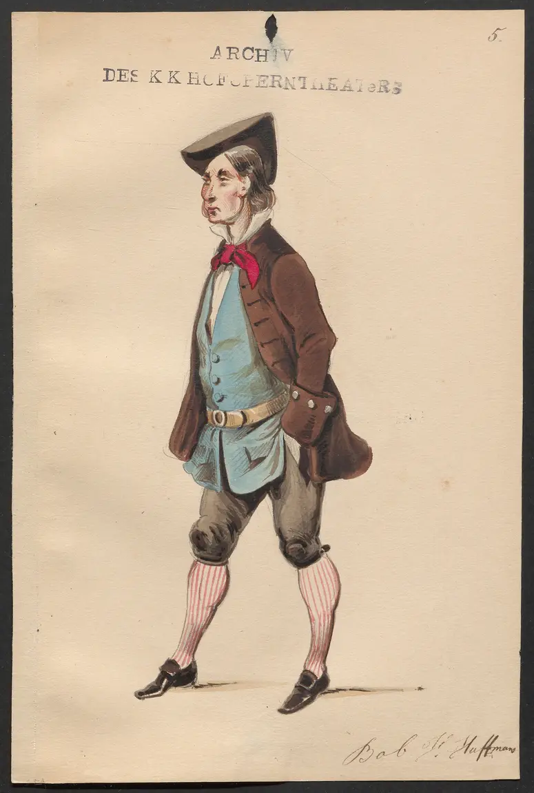 Der Brauer von Preston, Originaltitel: Le brasseur de Preston, Titel der Serie: Figurinen des k.k. Hofoperntheaters