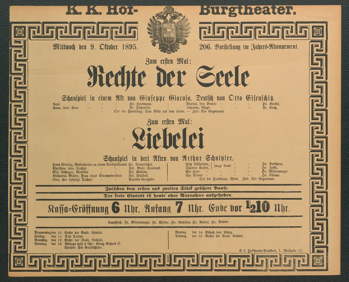 Rechte der Seele, Liebelei